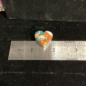 Heart-Shaped SPINY OYSTER, TURQUOISE RING 925 Sterling Silver